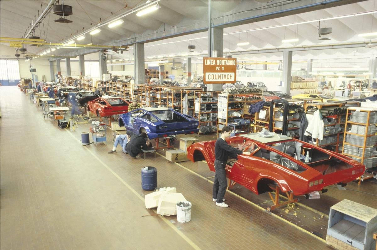 Lamborghini Countach Production Line